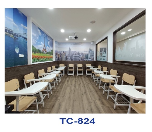 TC-824 美語椅教室擺設圖  |教室擺設圖